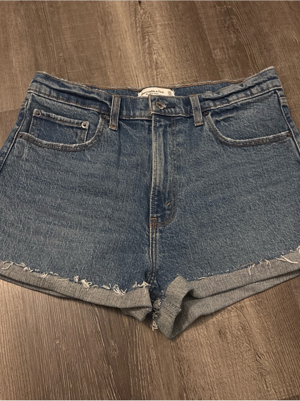 Abercrombie & Fitch Womens Mom Short High Rise Denim Shorts 30/10